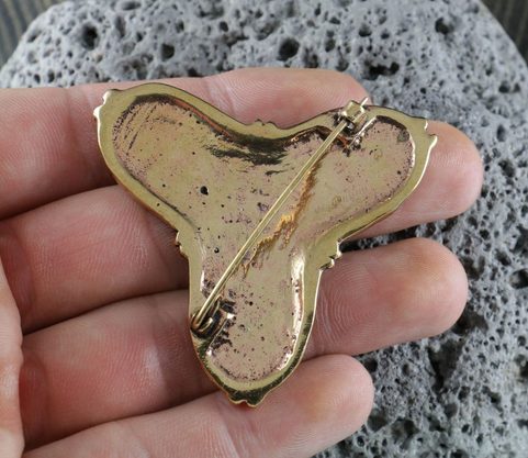 VIKING TREFOIL BRONZE BROOCH