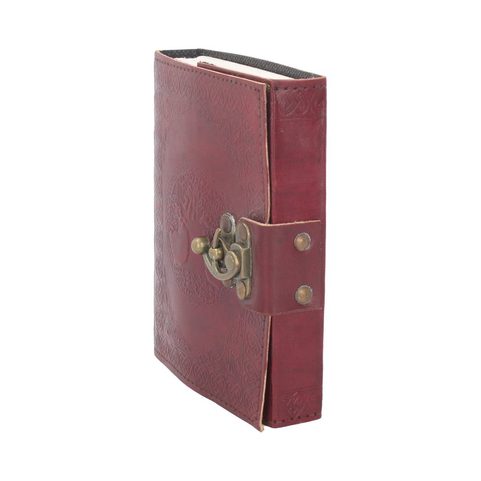 TREE OF LIFE, LEATHER NOTEBOOK WITH LOCK