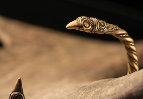 VIKING CROW, MAMMEN, RAVEN, BRACELET, BRASS