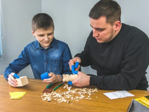 CARVING SET FOR THE WHOLE FAMILY, BEAR, DIY05