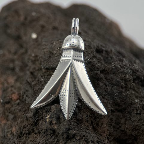 CIGALE, PENDENTIF ROMAIN-GERMANIQUE, ARGENT 925/1000