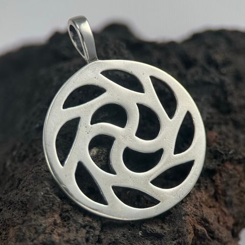 SONNENSYMBOL, ANHÄNGER SILBER 925