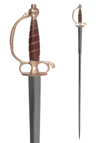 AN 18TH-CENTURY CIVILIAN SWORD WITH A SCABBARD