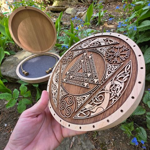 LUXURY BOX FOR TORQUES NECKLACES VALKNUT