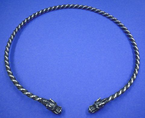 DRAGON TORC, SILVER, 75 G