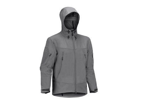 HARPAGUS SOFTSHELL HOODY JACKET - SOLID ROCK