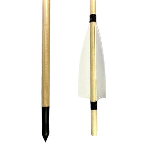 HISTORICAL WOODEN ARROW - 8 MM, LENGTH 760 MM