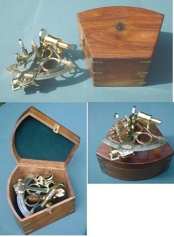 BRASS NAVY SEXTANT