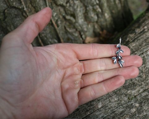 BLAUBEERE, ANHÄNGER, SILBER 925