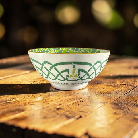 BOL EN PORCELAINE, ARBRE DE VIE