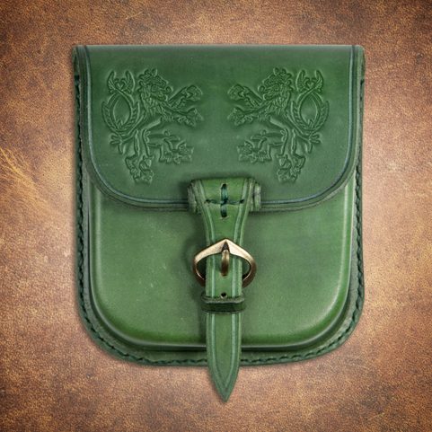 BOHEMIA, LEATHER BAG - GREEN