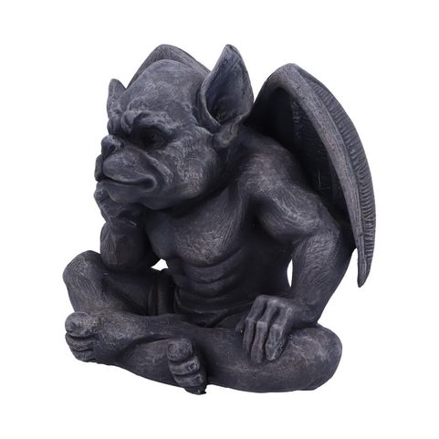 LAVERNE DARK BLACK GROTESQUE GARGOYLE FIGURINE