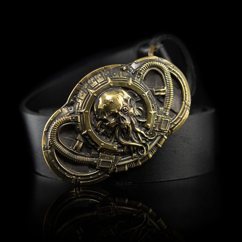 ALIEN, BELT BUCKLE, BRASS