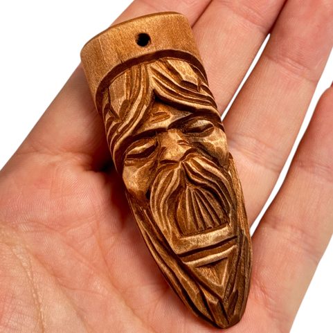 VELES, SLAVIC PENDANT, HAND CARVED