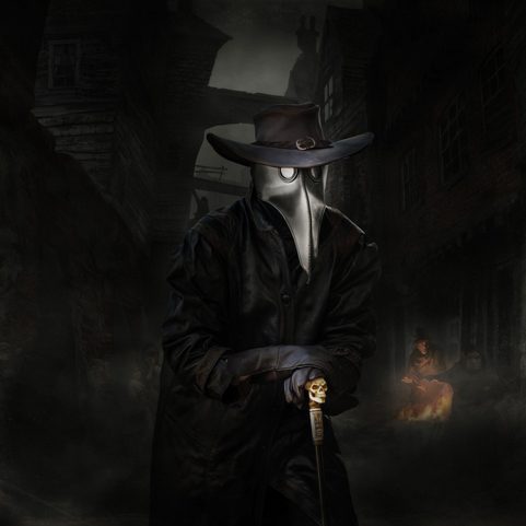 MÉDECIN DE LA PESTE, MASQUE DE CUIR