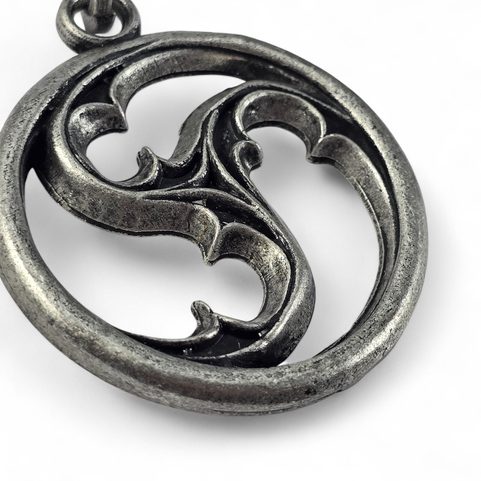 GOTHIC TRISKELION - CATHEDRAL WINDOW, PENDANT, ZINC