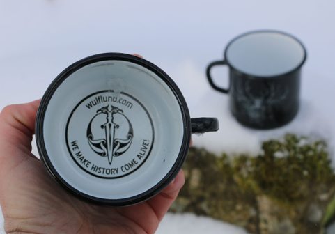 LESHY SLAVIC FOREST SPIRIT ENAMEL MUG