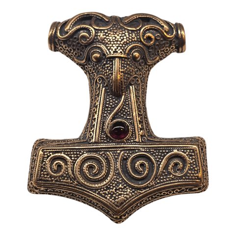 RAVEN THOR HAMER, SCANIA, SWEDEN, BRONZE AND GARNET