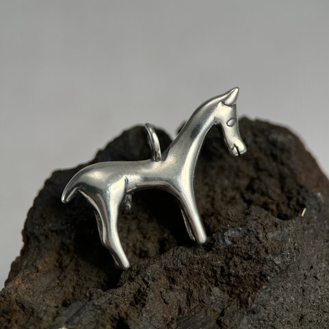 SILVER CELTIC HORSE PENDANT, JOEUVRES, SILVER 925