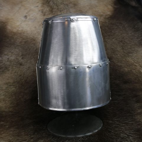 TEMPLAR KNIGHT GREAT HELMET DURALUMIN - COSTUME RENTAL