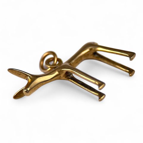 CHIEN OU DOE CELTIQUE, OPPDIUM STARE HRADISKO, MORAVIE, RÉPLIQUE, BRONZE