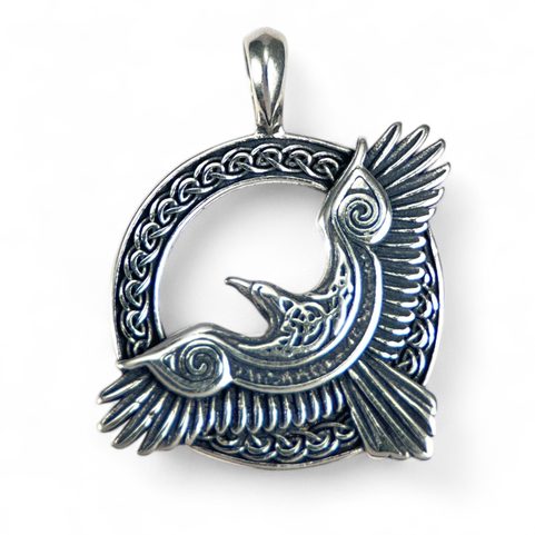 HUGINN ET MUNNIN - PENDENTIF, ARGENT