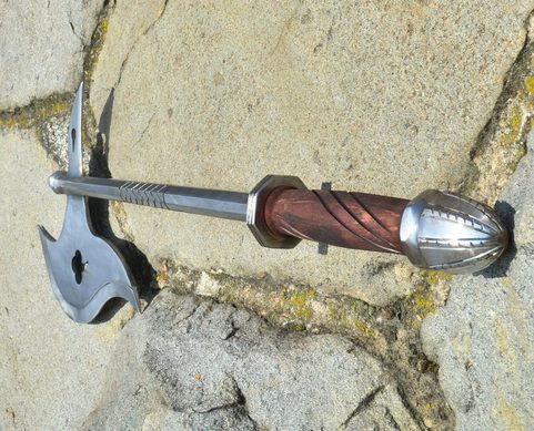 SINGLE HANDED MEDIEVAL WAR AXE, REPLICA, CENTRAL EUROPE