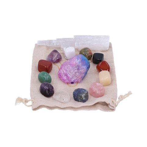 HEALING AND WELLNESS, GIFT SET OF STONES AND CRYSTALS
