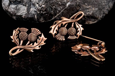 CHARDON ÉCOSSAIS, BRONZE BROCHE