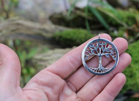 TREE OF LIFE PENDANT - LARGE, STERLING SILVER