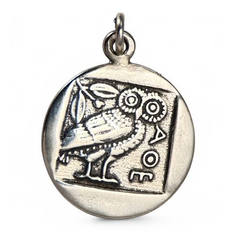 ATHENIAN TETRADRACHM, PENDANT, SILVER, REPRODUCTION