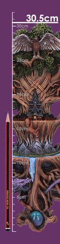 YGGDRASIL, WALL PLAQUE, ANNE STOKES 30.5 CM