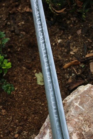 DUM SPIRO SPERO ETCHED SINGLE HANDED SWORD FULL TANG