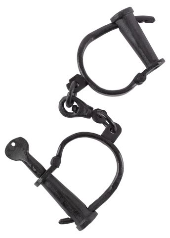 FORGED MEDIEVAL HANDCUFFS