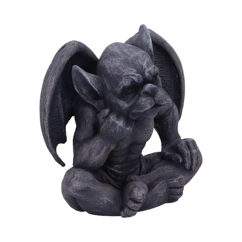 LAVERNE DARK BLACK GROTESQUE GARGOYLE FIGURINE