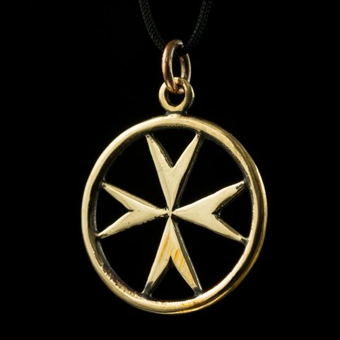 TEMPLAR CROSS, MEDIEVAL PENDANT, BRONZE