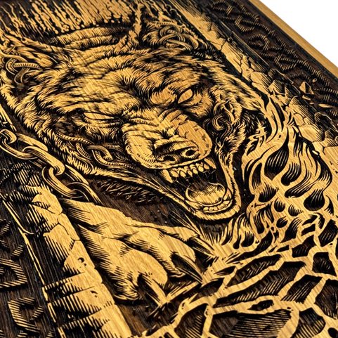 FENRIR - FREEDOM WALL DECORATION OAK 32X46CM