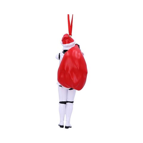 STORMTROOPER SANTA SACK HANGING ORNAMENT 13CM