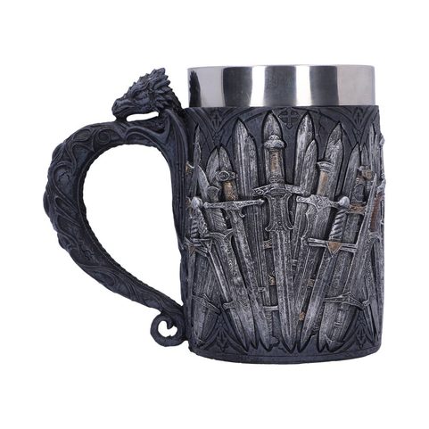 MEDIEVAL SWORD DRAGON TANKARD GOTHIC FANTASY MUG