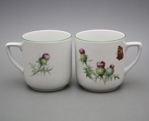 SCOTTISH THISTLE, MUG 0.4 L, CARLSBAD PORCELAIN