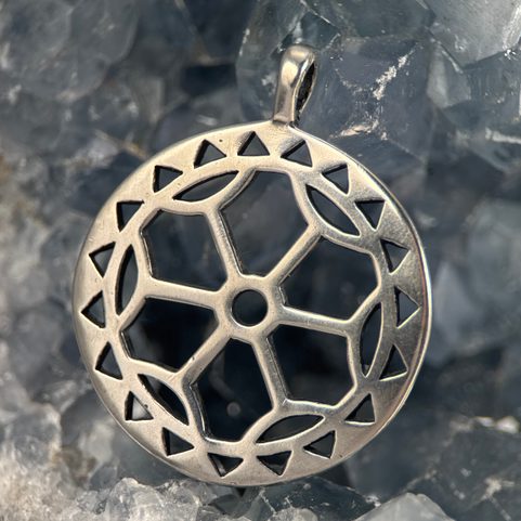 SUN SYMBOL, BRONZE AGE, BUSOVICE SILVER 925, 11G