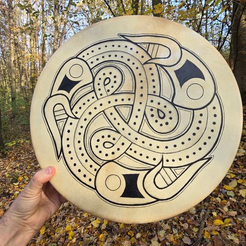 SHAMANIC DRUM, 40 CM - VIKING DRUM