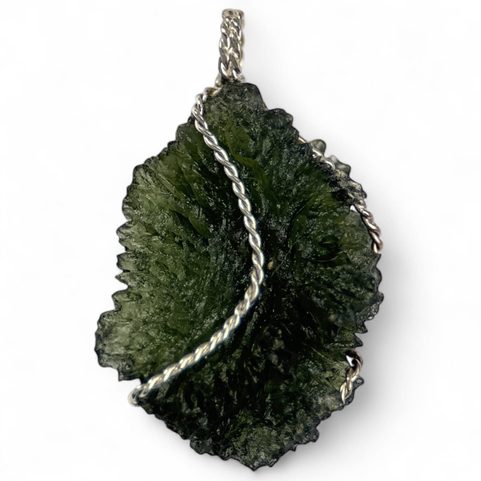 NORICA, PENDANT - MOLDAVITE, SILVER 925/1000