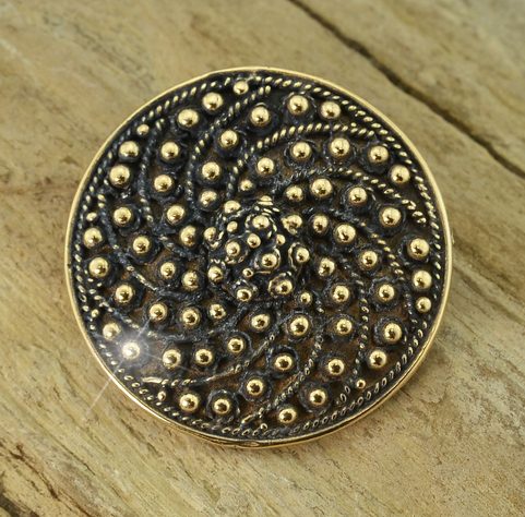 PROTECTION SHIELD PENDANT, BIRKA, SWEDEN, BRONZE