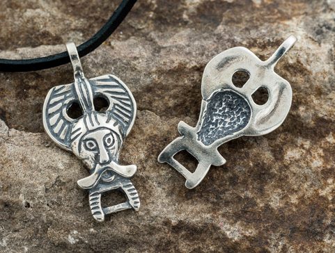 SILVER ODIN PENDANT, RIBE, AG 925