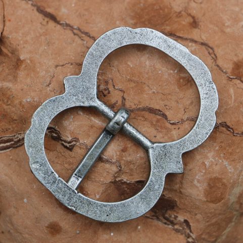 GOTHIC BUCKLE FOR BELTS AND STRAPS, ZINC, ANT. SILVER