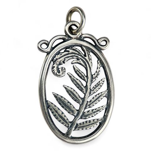 FERN, SILVER PENDANT