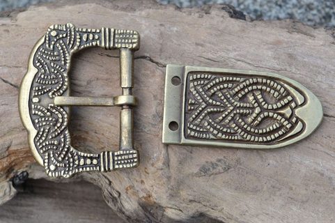 BELT SET, SCHNALLE UND GRIFF, GOKSTAD, NORWEGEN, LEGIERUNG