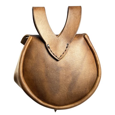CERNUNNOS, LEATHER BAG BROWN, BRONZE