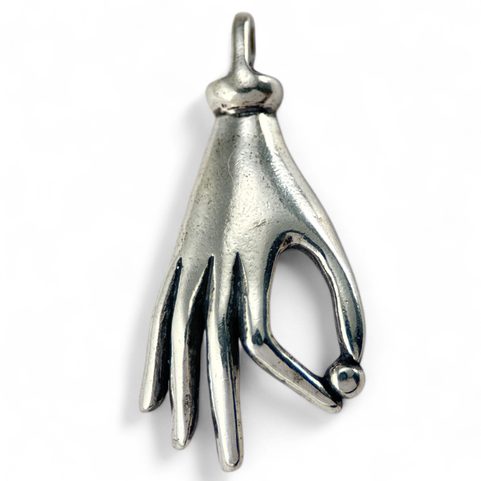 HAND AMULET, ANCIENT ROME, PENDANT, AG 925
